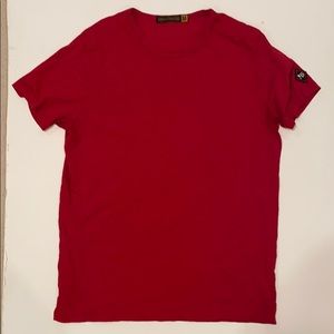 Johnson Motors red blank tshirt